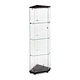 walnut veneer high display cabinet